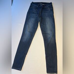 Express Dark Indigo Legging High Rise Jeans